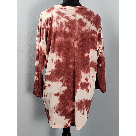 Torrid Raise Some Hell Classic Fit Size 1 Tie Dye 3/4 Sleeve Skull T Shirt 14/16 - Picture 8 of 10